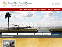 Tablet Screenshot of coastalvacationtx.com